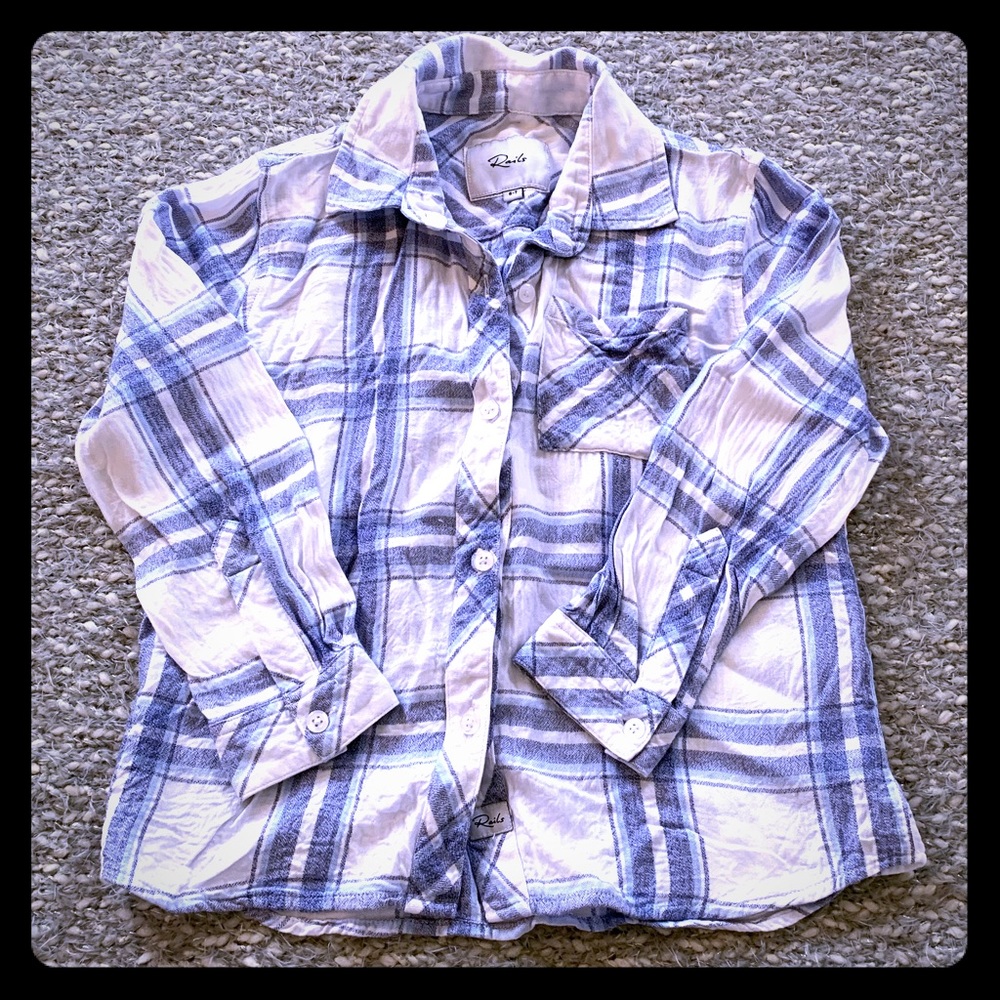 Girls Rails button down collared shirt